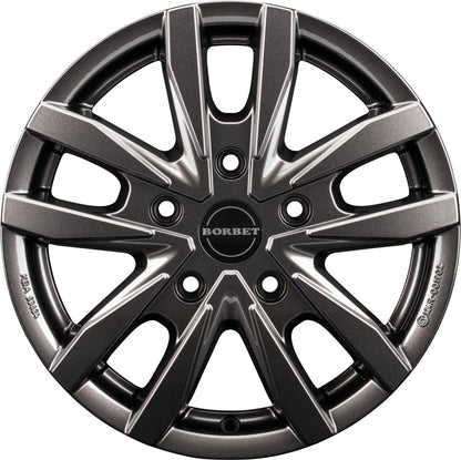 Borbet CW5 mistral anthracite glossy 6.5x16 ET60 - LK5/120 ML65.1