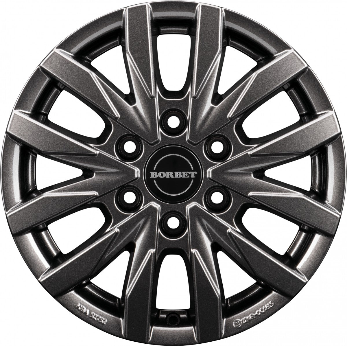 Borbet CW6 mistral anthracite glossy 6.5x16 ET54 - LK6/130 ML84.1
