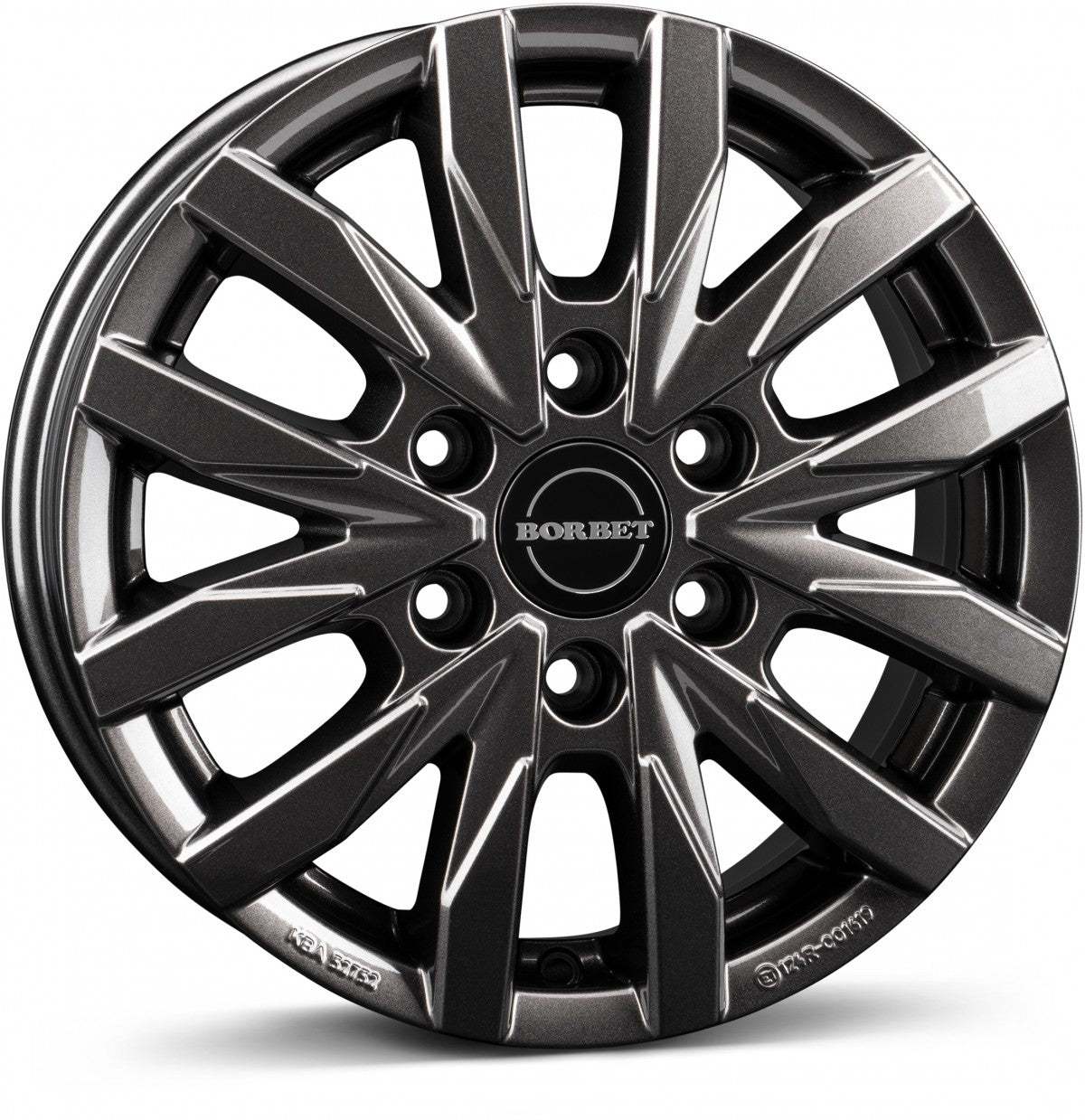 Borbet CW6 mistral anthracite glossy 6.5x16 ET62 - LK6/130 ML84.1