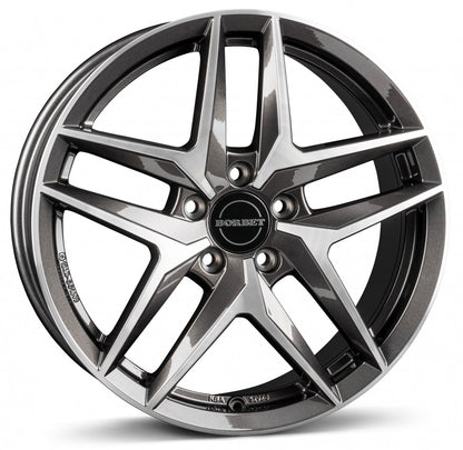 Borbet Z mistral anthracite glossy polished 8.5x20 ET38 - LK5/112 ML57.1