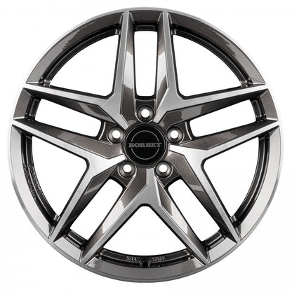 Borbet Z mistral anthracite glossy polished 8.5x20 ET38 - LK5/112 ML57.1