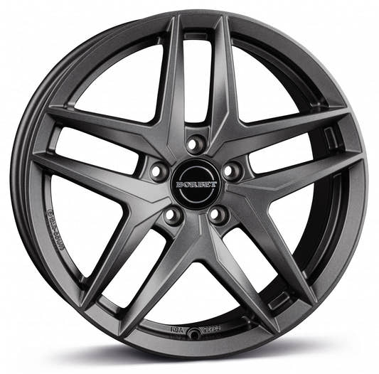 Borbet Z dark grey matt 7.5x18 ET50 - LK5/112 ML57.1