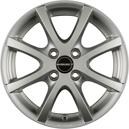 Borbet LV4 Crystal Silver Alufelge 7x16 Zoll ET32 LK 4x108 ML65.1