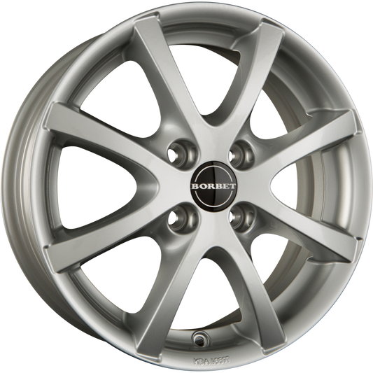Borbet LV4 Crystal Silver Alufelge 7x16 Zoll ET32 LK 4x108 ML65.1 – Bild 2