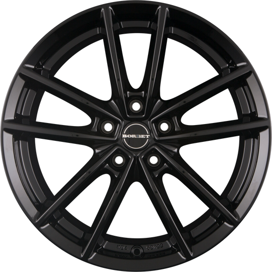 Borbet W Black Glossy Alufelge 8x19 Zoll ET37 LK 5x114.3 ML72.5