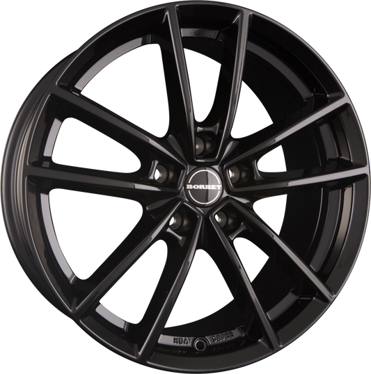 Borbet W Black Glossy Alufelge 8x19 Zoll ET37 LK 5x114.3 ML72.5 – Bild 2
