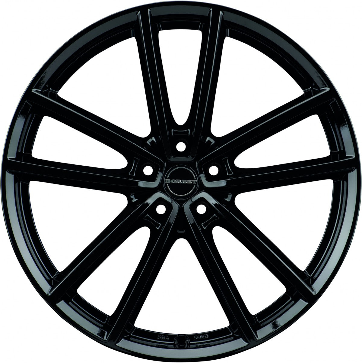 Borbet W black glossy 8x20 ET45 - LK5/108 ML72.5