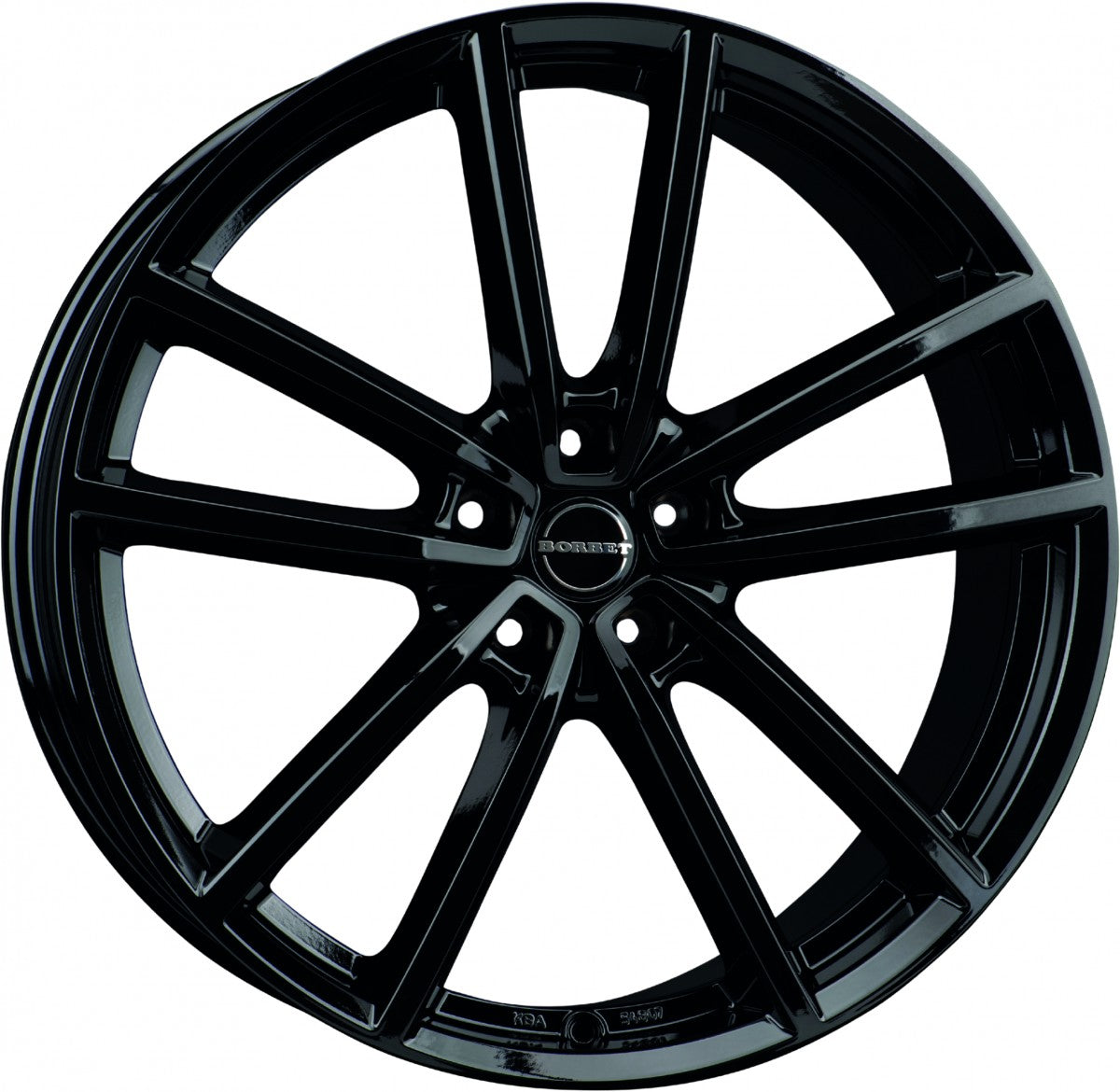 Borbet W black glossy 8x18 ET40 - LK5/112 ML66.5