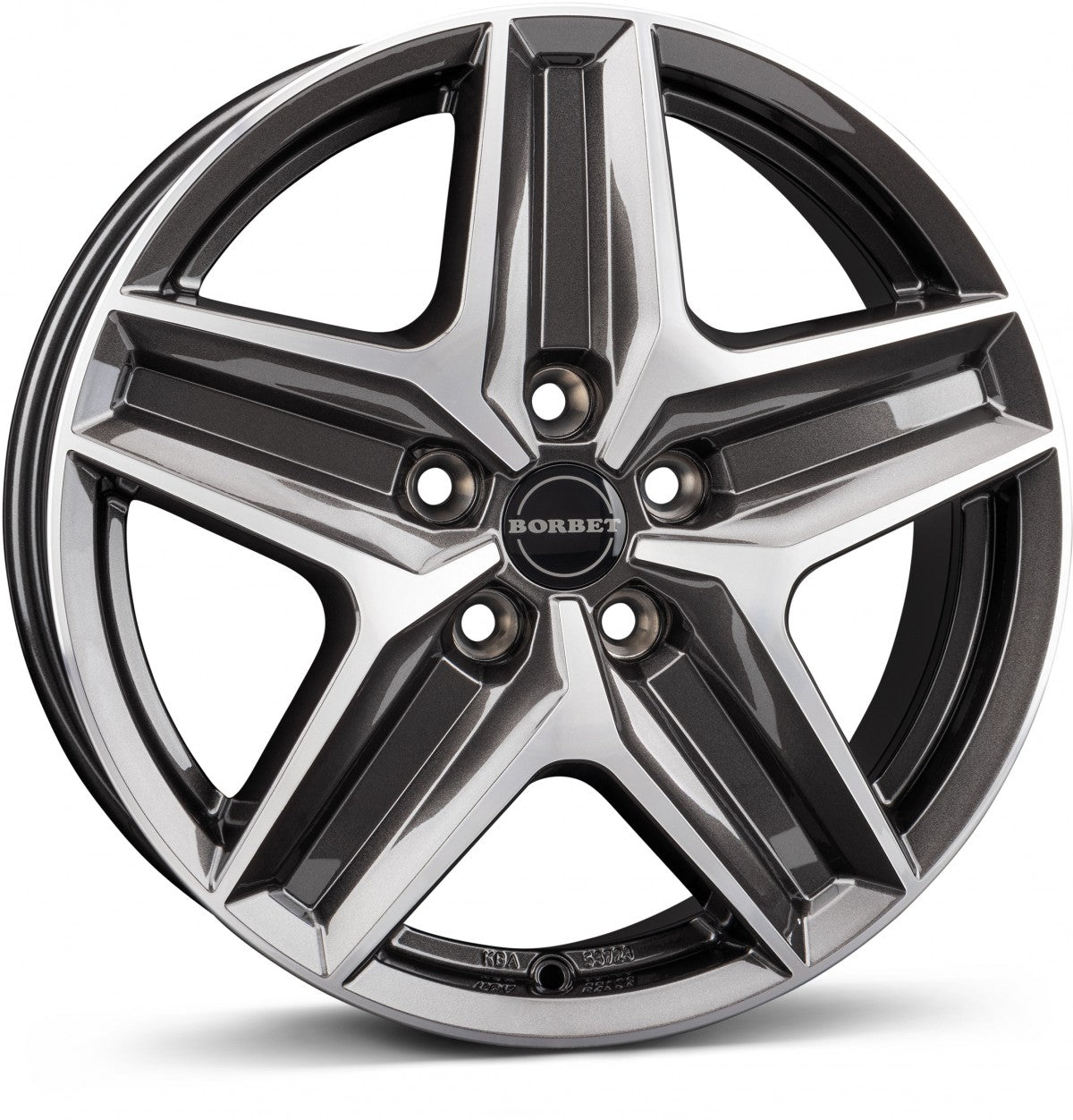 Borbet CWZ mistral anthracite glossy polished 7.5x18 ET53 - LK5/120 ML65.1