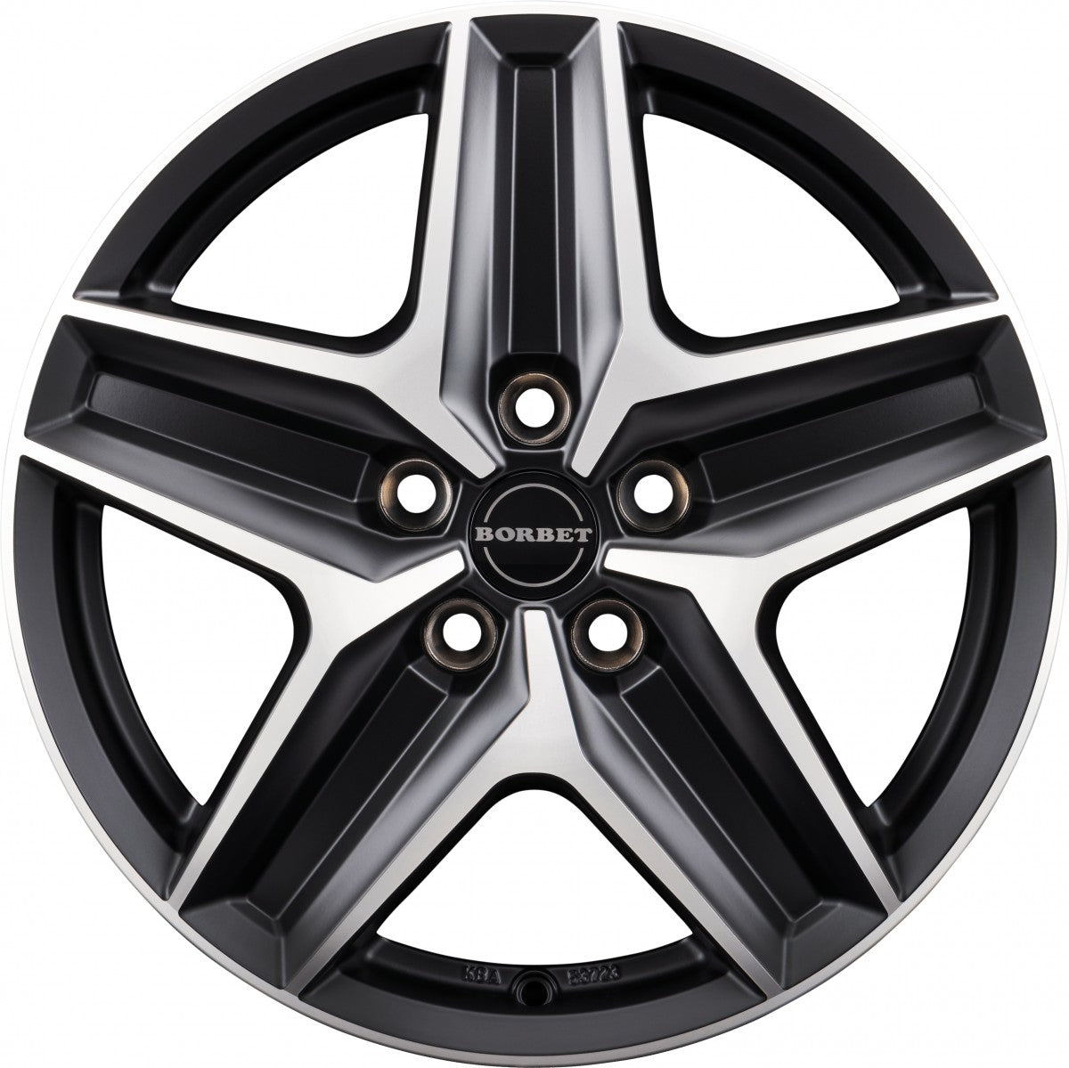 Borbet CWZ black polished matt 7.5x18 ET53 - LK5/118 ML71.1
