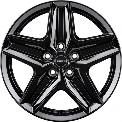 Borbet CWZ black glossy 7.5x18 ET53 - LK5/130 ML78.1