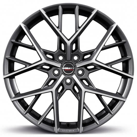 Borbet BY titan polished matt 8x19 ET40 - LK5/108 ML72.5
