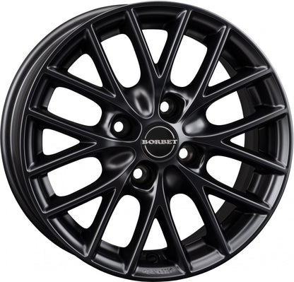 Borbet BS4 black matt 6.5x15 ET40 - LK4/108 ML72.5