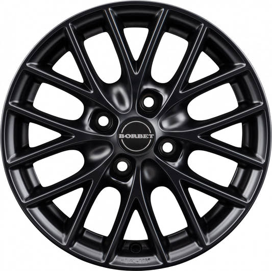 Borbet BS4 black matt 7x16 ET35 - LK4/100 ML64.1