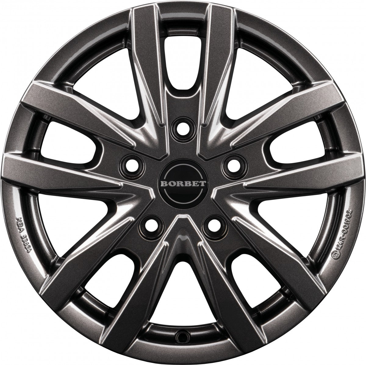 Borbet CW5 mistral anthracite glossy 6x16 ET68 - LK5/118 ML71.1