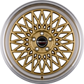 Borbet B Gold Rim Polished Alufelge 7x17 Zoll ET38 LK 4x108 ML63.4
