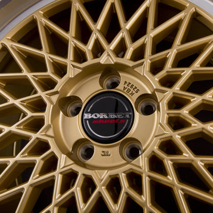Borbet B Gold Rim Polished Alufelge 7x17 Zoll ET38 LK 4x108 ML63.4 – Bild 3