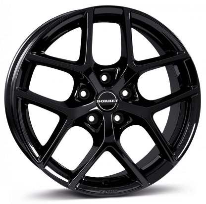 Borbet Y black glossy 8.5x19 ET40 - LK5/108 ML72.5