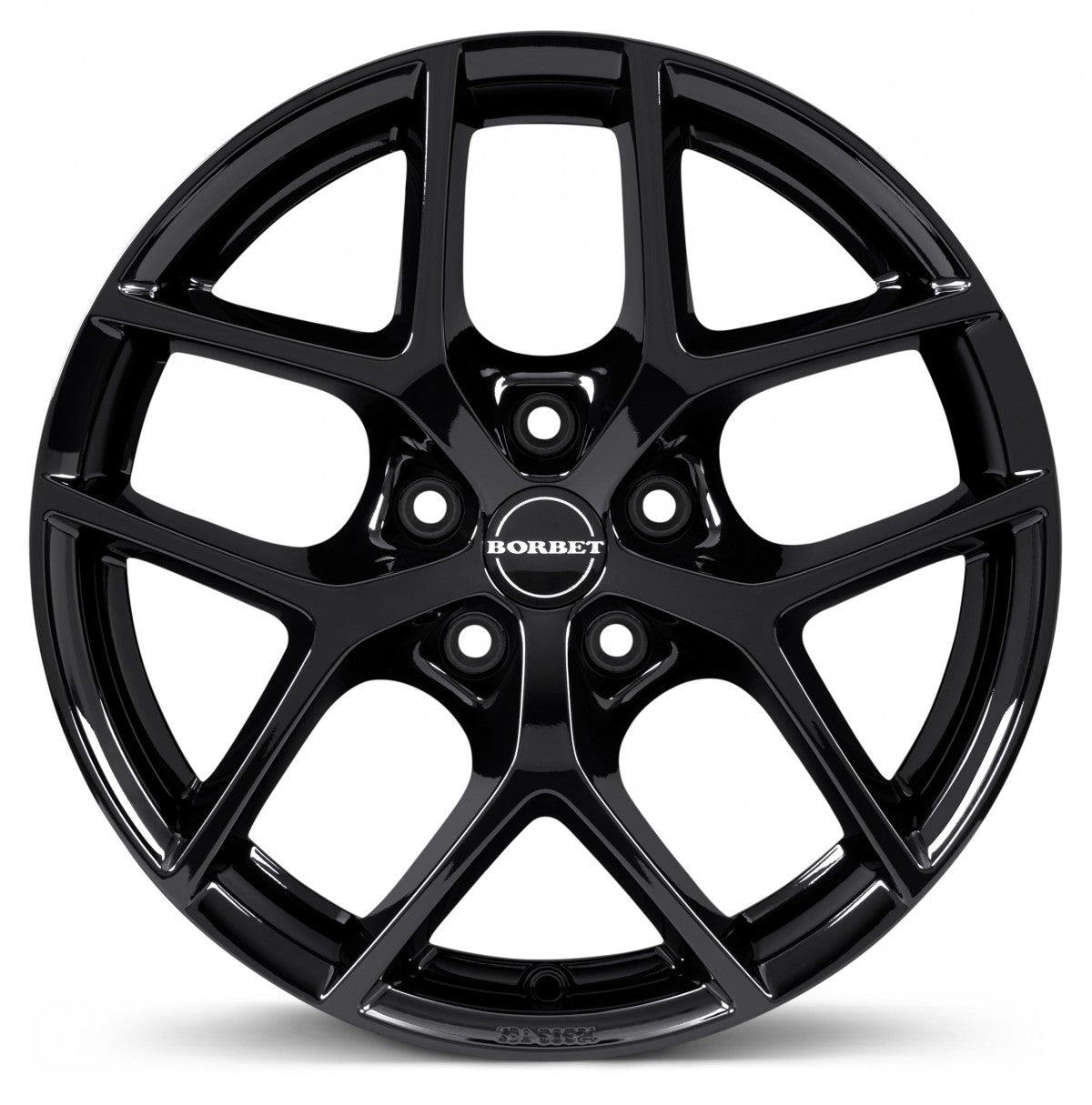 Borbet Y black glossy 8.5x19 ET40 - LK5/114.3 ML72.5