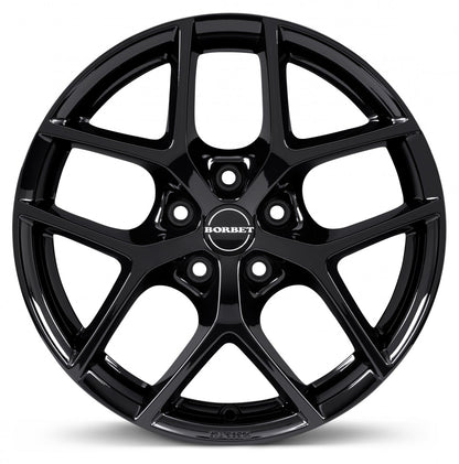 Borbet Y black glossy 8.5x19 ET48 - LK5/108 ML72.5