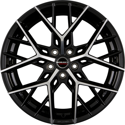 Borbet BY Black Polished Glossy Alufelge 8x20 Zoll ET35 LK 5x112 ML66.6
