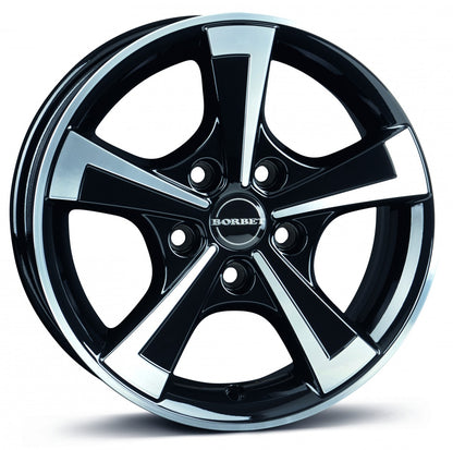 Borbet CWT black polished glossy 6x15 ET30 - LK5/112 ML66.5