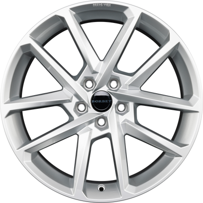Borbet N Crystal Silver Alufelge 8x18 Zoll ET50 LK 5x114.3 ML72.6