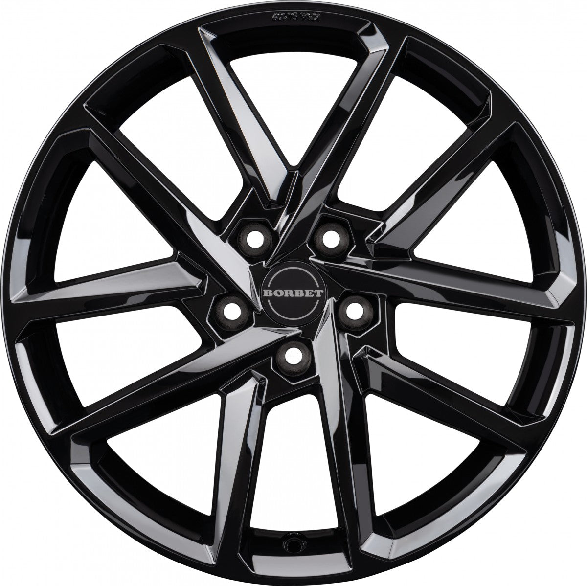 Borbet N black glossy 8x18 ET50 - LK5/114.3 ML72.5