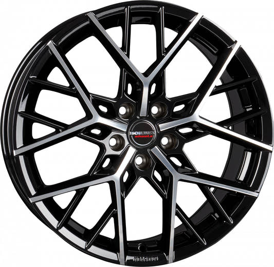 Borbet BY Black Polished Glossy Alufelge 8x18 Zoll ET40 LK 5x112 ML66.6