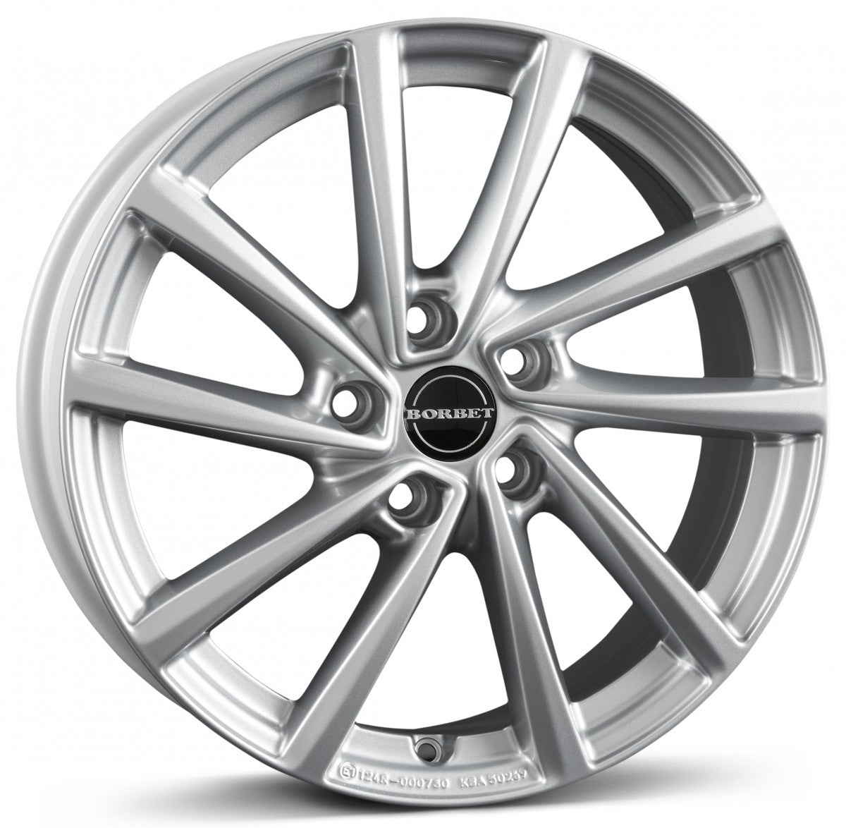 Borbet V crystal silver 7x19 ET47.5 - LK5/108 ML63.4