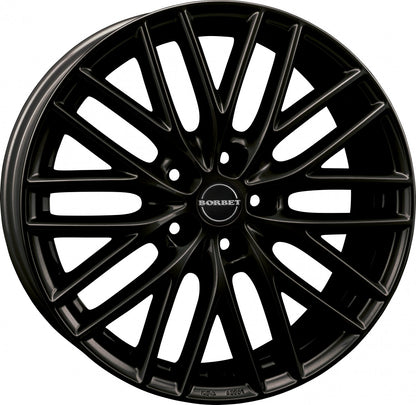 Borbet BS5 black matt 8x19 ET49 - LK5/112 ML66.6