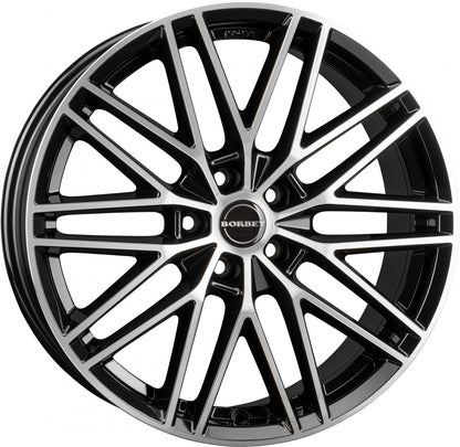 Borbet BS5 black polished 8x19 ET42 - LK5/108 ML72.5
