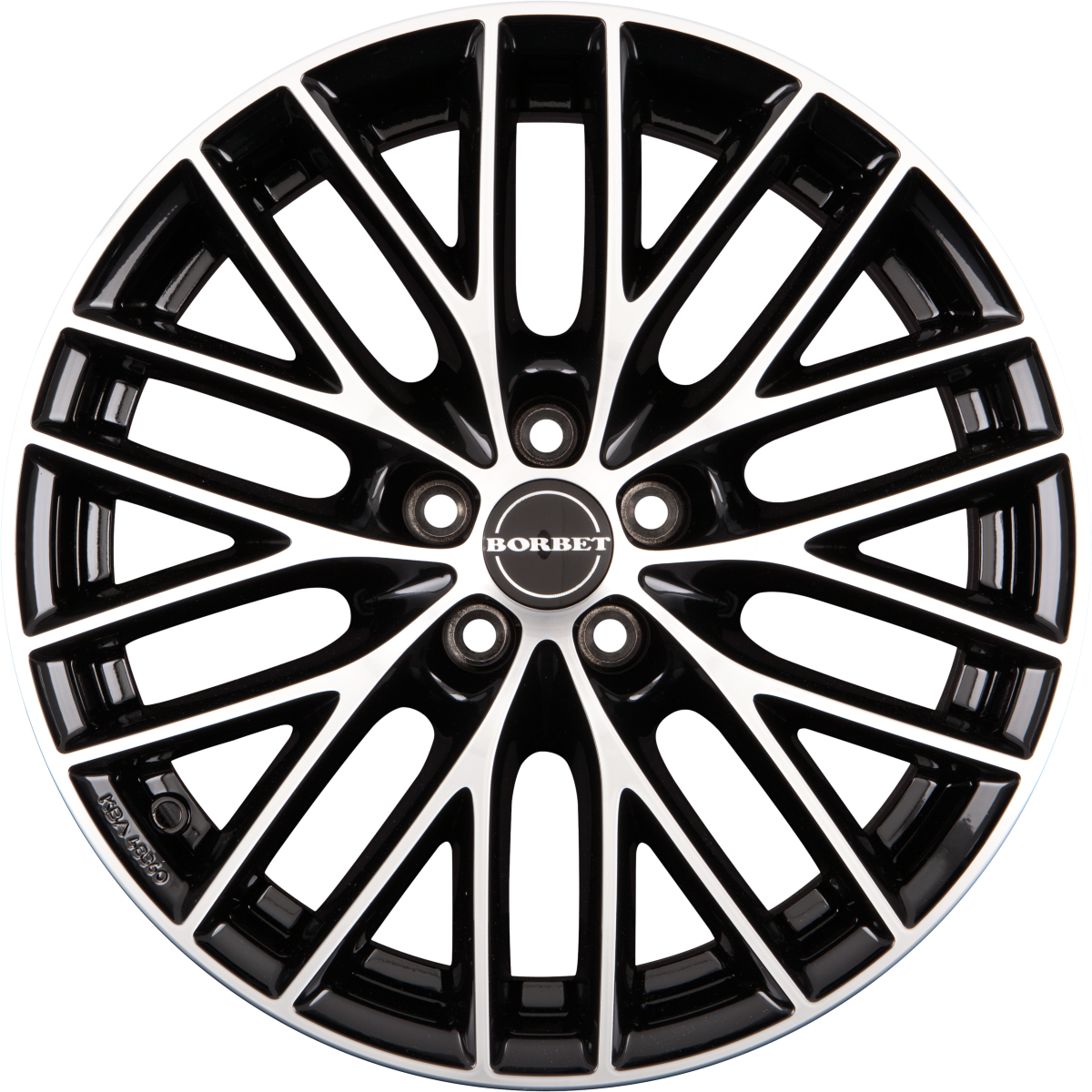 Borbet BS5 Black Polished Alufelge 8x19 Zoll ET49 LK 5x112 ML66.6