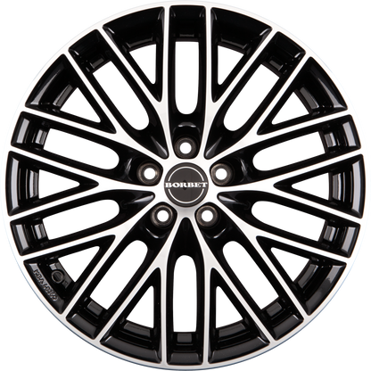 Borbet BS5 Black Polished Alufelge 8x19 Zoll ET49 LK 5x112 ML66.6