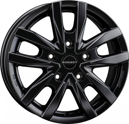 Borbet CW5 black matt 6.5x16 ET60 - LK5/160 ML65.1
