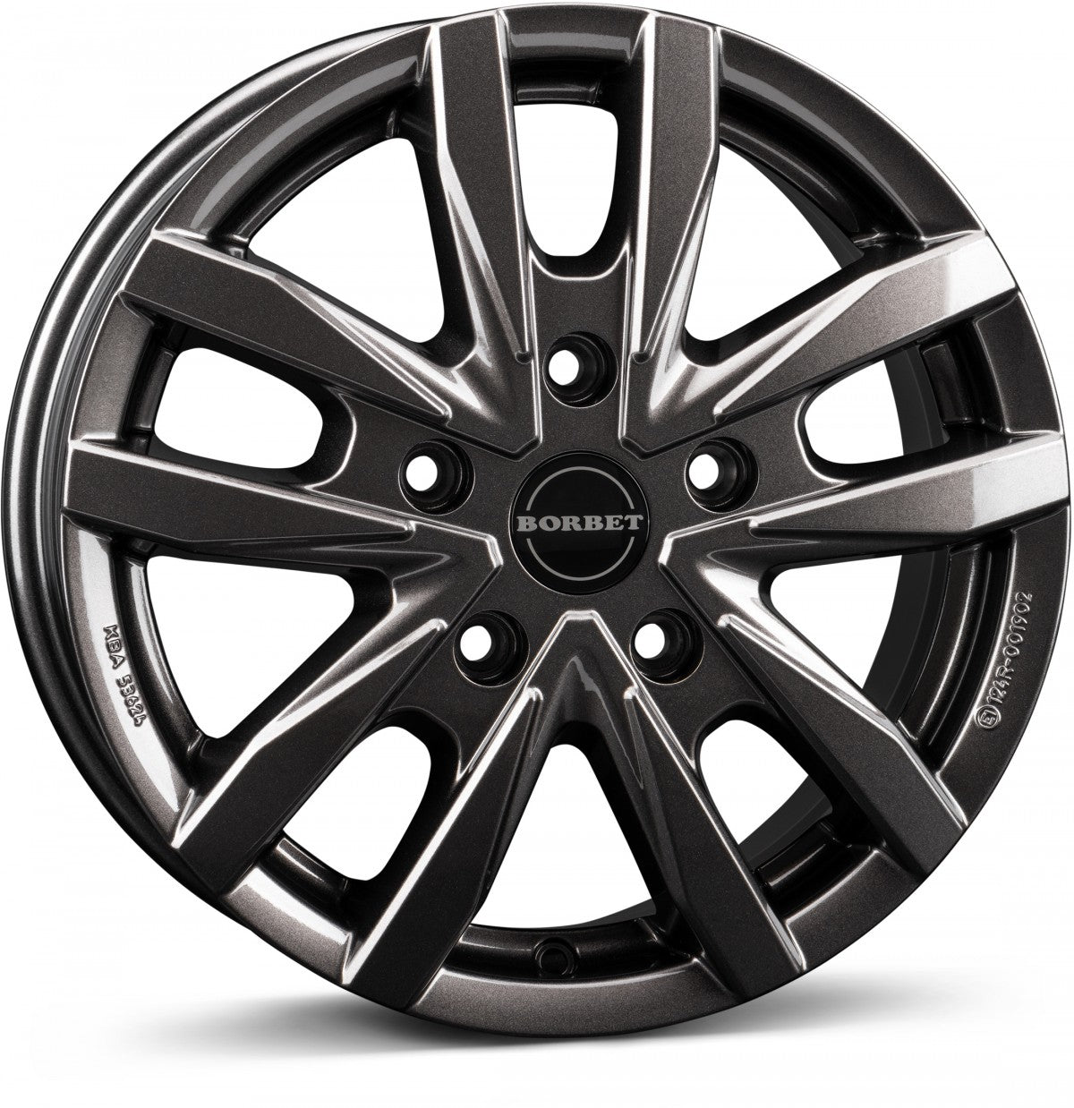 Borbet CW5 mistral anthracite glossy 6.5x16 ET60 - LK5/160 ML65.1