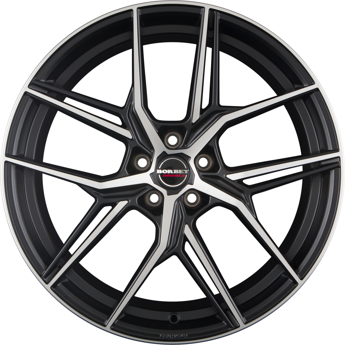 Borbet QX Black Polished Matt Alufelge 8x19 Zoll ET50 LK 5x112 ML57.1