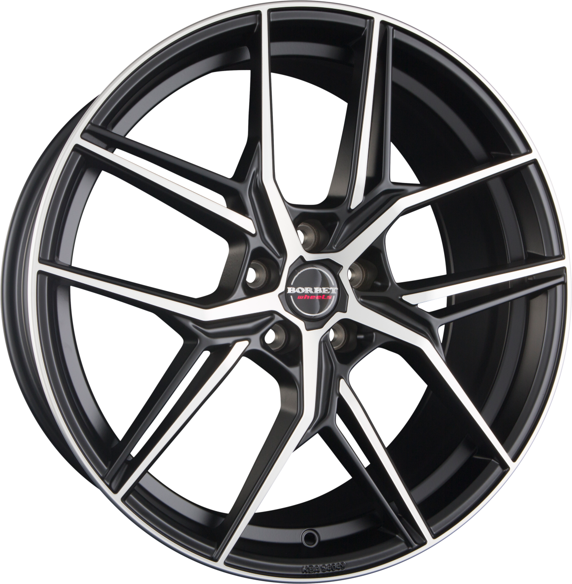 Borbet QX Black Polished Matt Alufelge 8x19 Zoll ET50 LK 5x112 ML57.1 – Bild 2