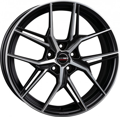 Borbet QX black polished matt 8.5x20 ET45 - LK5/112 ML66.5