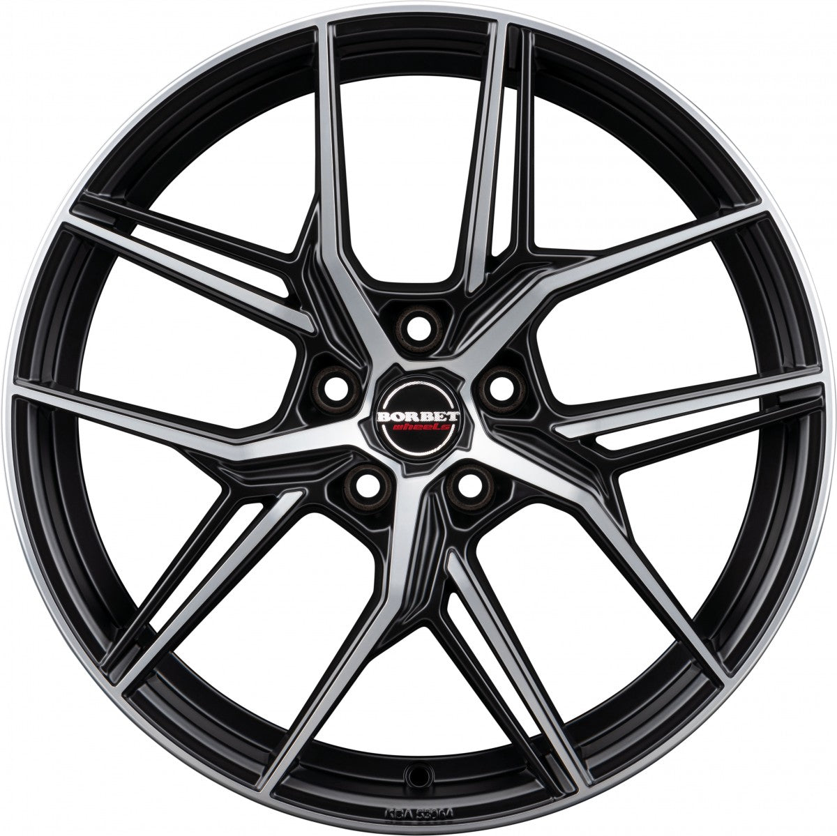 Borbet QX black polished matt 8.5x20 ET45 - LK5/114.3 ML72.5