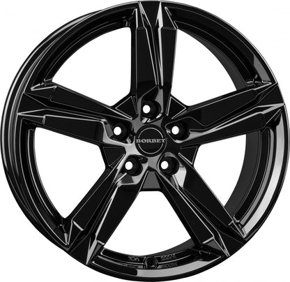Borbet T10 black glossy 7x17 ET40 - LK5/112 ML57.1
