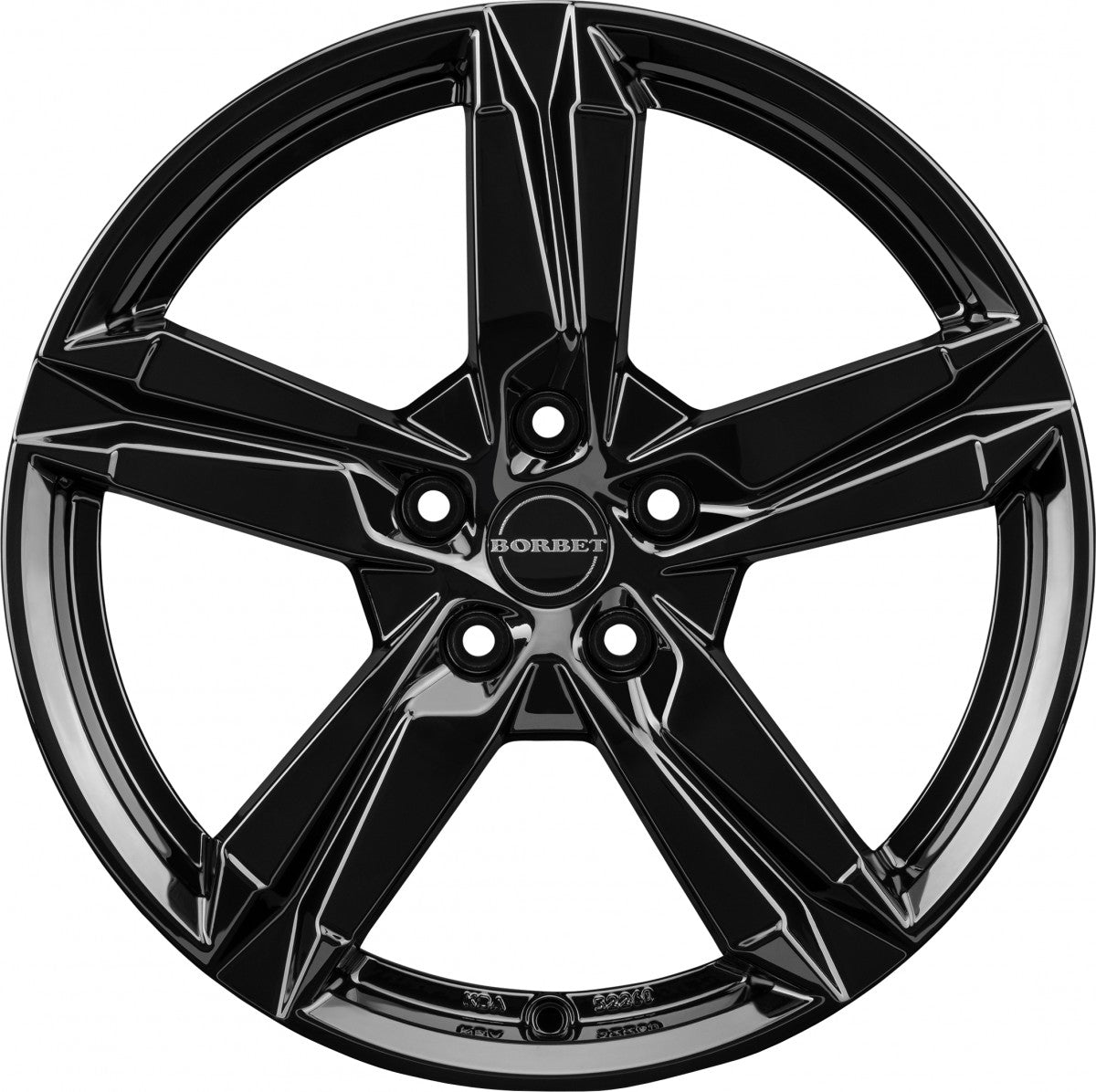Borbet T10 black glossy 7x17 ET40 - LK5/112 ML57.1