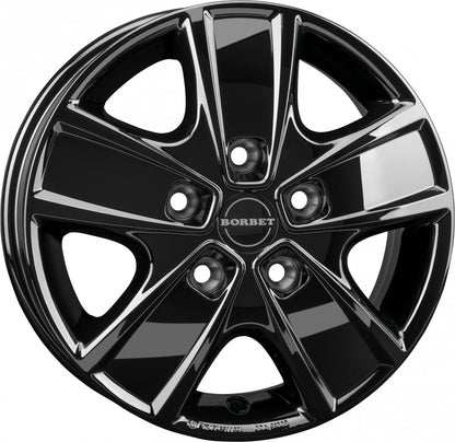 Borbet CWG black glossy 6x16 ET68 - LK5/118 ML71.1