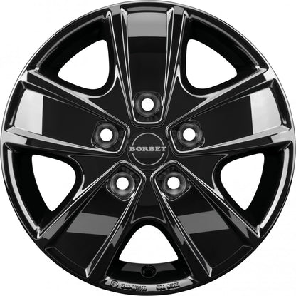 Borbet CWG black glossy 6x16 ET68 - LK5/118 ML71.1