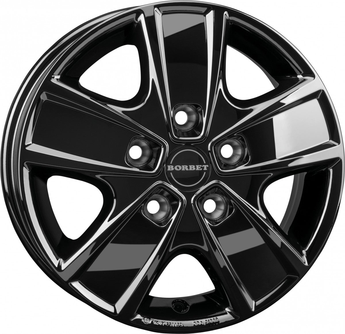 Borbet CWG black glossy 6x16 ET68 - LK5/130 ML78.1