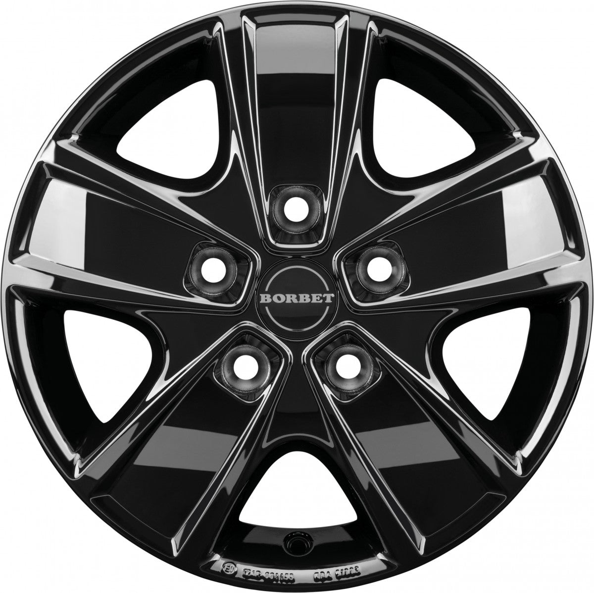 Borbet CWG black glossy 6x16 ET68 - LK5/130 ML78.1
