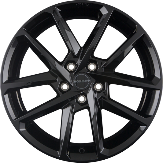 Borbet N Black Glossy Alufelge 6.5x17 Zoll ET39 LK 5x112 ML66.6