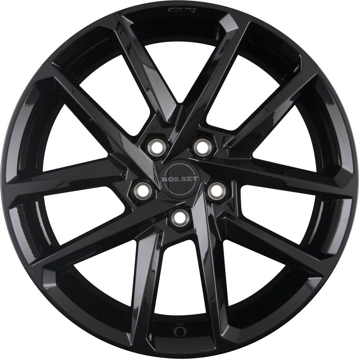 Borbet N Black Glossy Alufelge 6.5x17 Zoll ET39 LK 5x112 ML66.6
