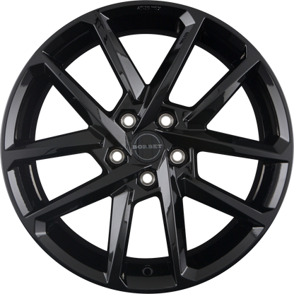 Borbet N Black Glossy Alufelge 6.5x17 Zoll ET39 LK 5x112 ML66.6