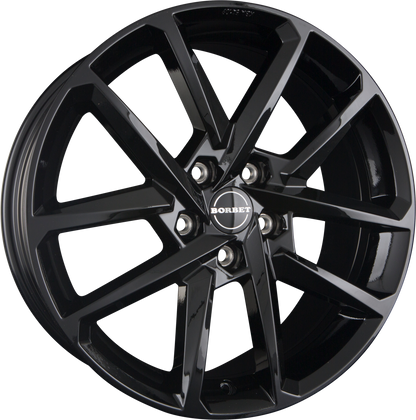 Borbet N Black Glossy Alufelge 6.5x17 Zoll ET39 LK 5x112 ML66.6 – Bild 2